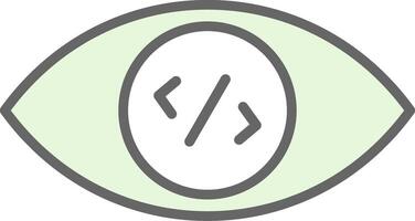 Vision Fillay Icon Design vector