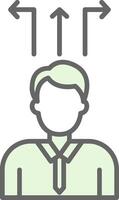 Decision Making Fillay Icon Design vector