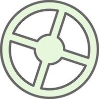 Steering Fillay Icon Design vector