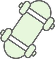 Skateboard Fillay Icon Design vector