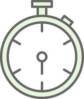 Stopwatch Fillay Icon Design vector