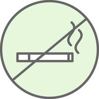 No Smoking Fillay Icon Design vector