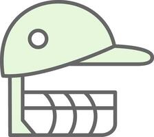 Grillo casco relleno icono diseño vector