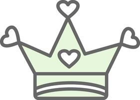 Crown Fillay Icon Design vector