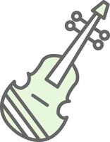 Violin Fillay Icon Design vector