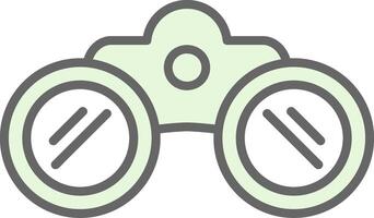 Binoculars Fillay Icon Design vector