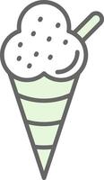 Icecream Fillay Icon Design vector