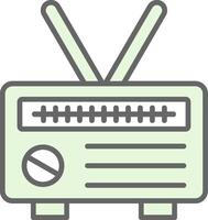 Radio Fillay Icon Design vector