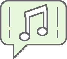 Music Fillay Icon Design vector