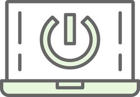Start Button Fillay Icon Design vector