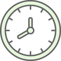 Clock Fillay Icon Design vector