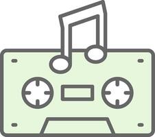 Cassette Fillay Icon Design vector