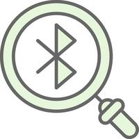 Bluetooth Fillay Icon Design vector