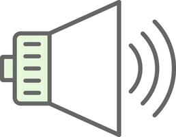 Audio Fillay Icon Design vector