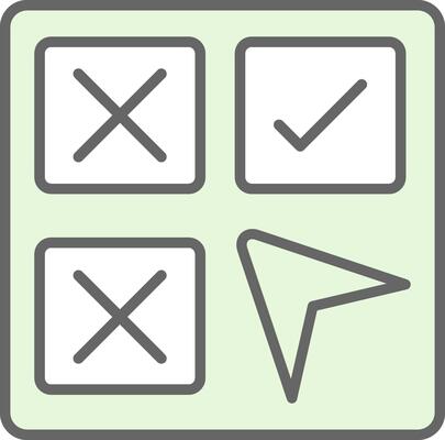 Selection Fillay Icon Design