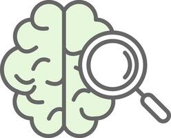 Brain Fillay Icon Design vector