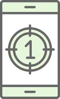 Countdown Fillay Icon Design vector