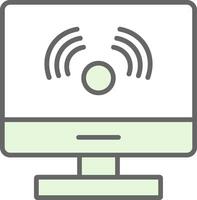 Computer Fillay Icon Design vector