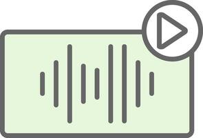 Audio Fillay Icon Design vector