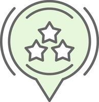 Star Fillay Icon Design vector