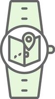 Maps Fillay Icon Design vector