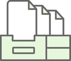 Files Fillay Icon Design vector