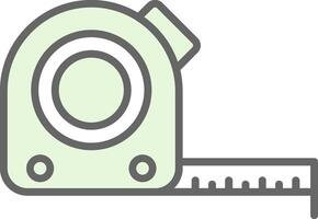 Tape Measure Fillay Icon Design vector