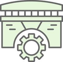 puente relleno icono diseño vector