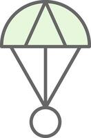 Skydive Fillay Icon Design vector