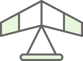 Gliding Fillay Icon Design vector