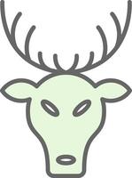 Deer Fillay Icon Design vector