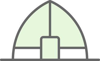 Tent Fillay Icon Design vector