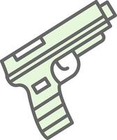 pistola relleno icono diseño vector