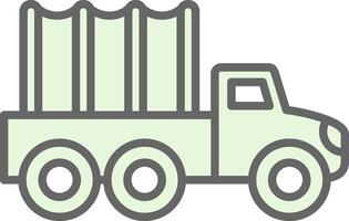 Truck Fillay Icon Design vector