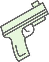 pistola relleno icono diseño vector