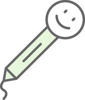 Pencil Fillay Icon Design vector