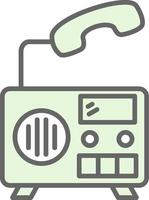 Radio Fillay Icon Design vector