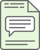 Message Fillay Icon Design vector
