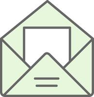 Envelope Fillay Icon Design vector