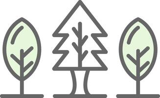 Forest Fillay Icon Design vector