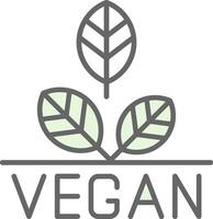 Vegan Fillay Icon Design vector