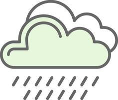 Rain Fillay Icon Design vector