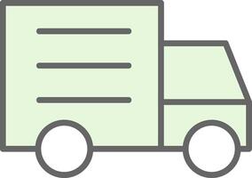 Truck Fillay Icon Design vector