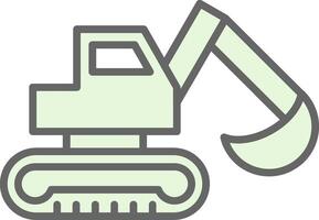 Digger Fillay Icon Design vector