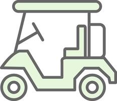 Golf Caddy Fillay Icon Design vector