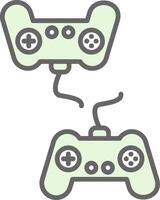 Player Versus Player Fillay Icon Design vector