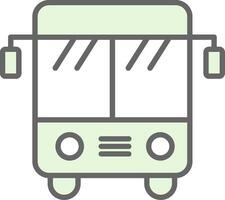 Bus Fillay Icon Design vector