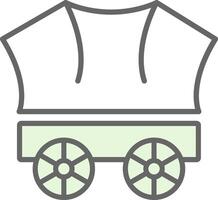 Wagon Fillay Icon Design vector