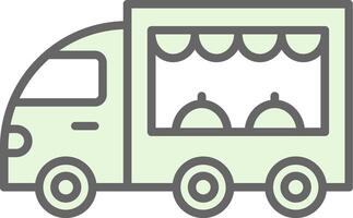 Food Truck Fillay Icon Design vector