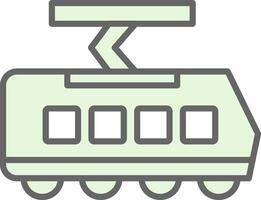 Tram Fillay Icon Design vector